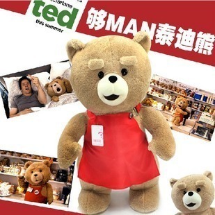 泰迪熊公仔 电影《泰迪熊》ted 毛绒玩具熊 熊麻吉 公仔 生日礼物